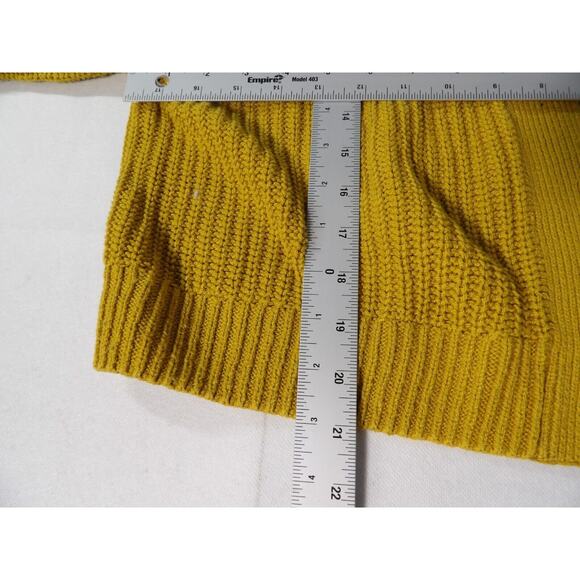 Ruby Moon Cardigan Womens Small Knit Mustard Yellow Shrug Open Style Lagenlook - Picture 10 of 11